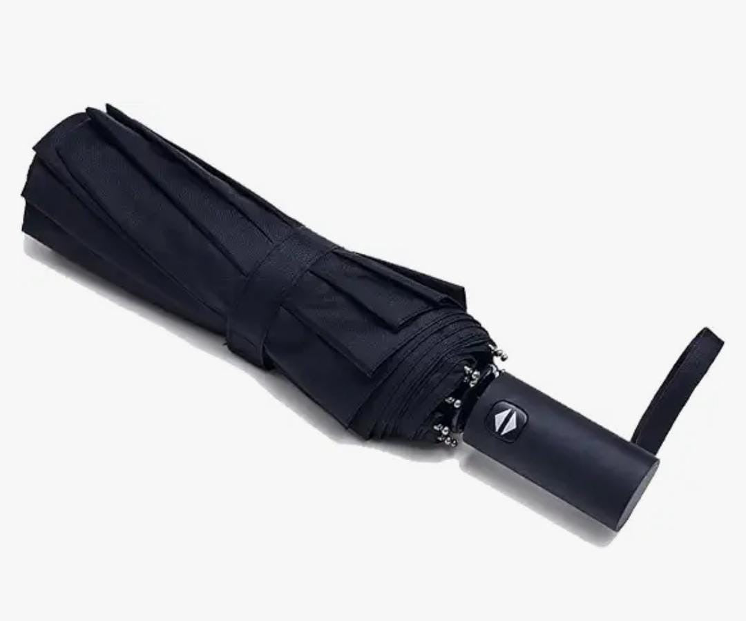 Automatic Open & Close Compact Umbrella – Black