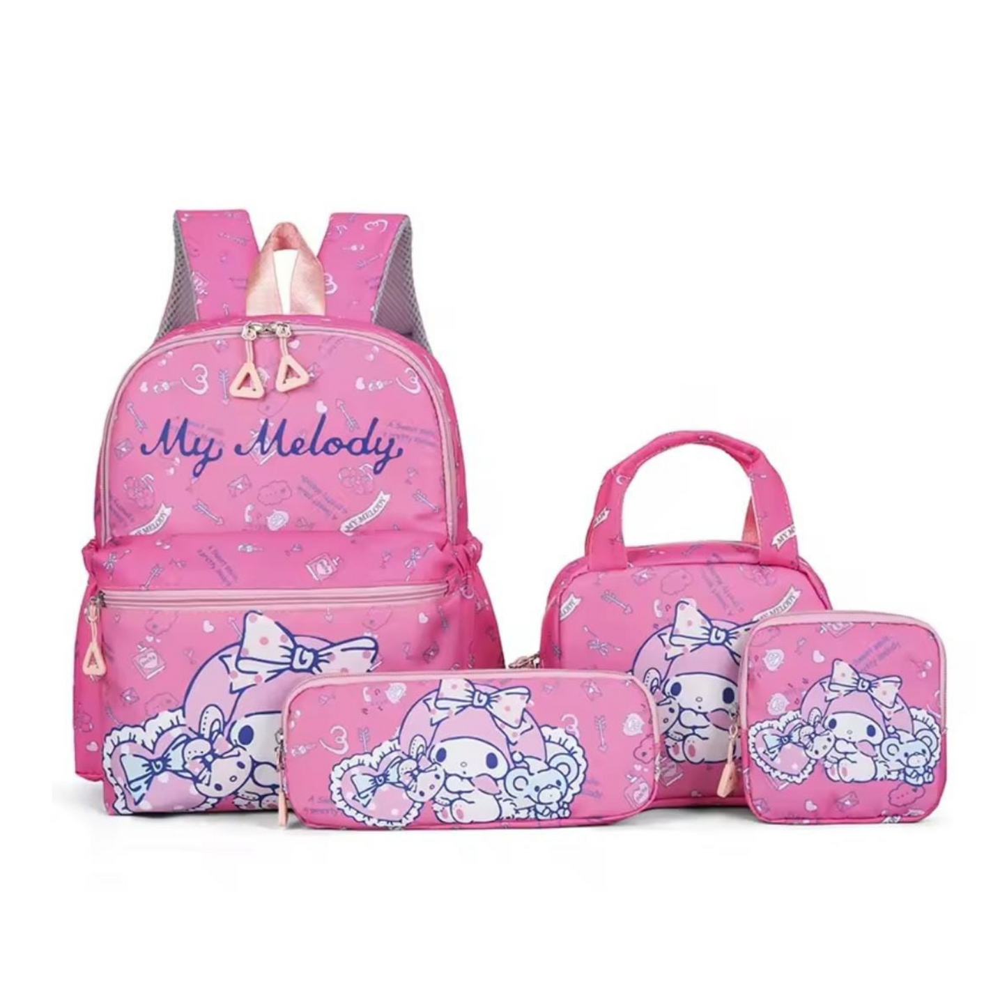 Kids 4-Piece Cartoon School Backpack Set – Multiple Designs