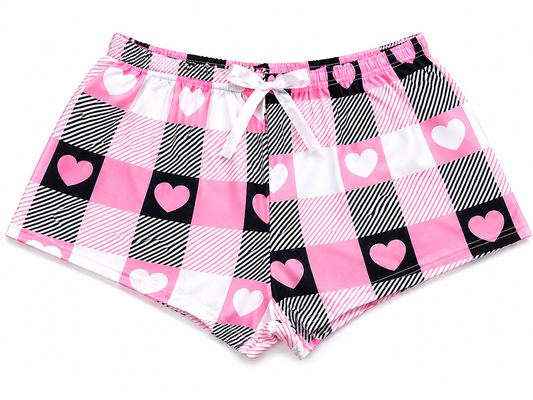 💖 Heart Print Lounge Shorts 💖