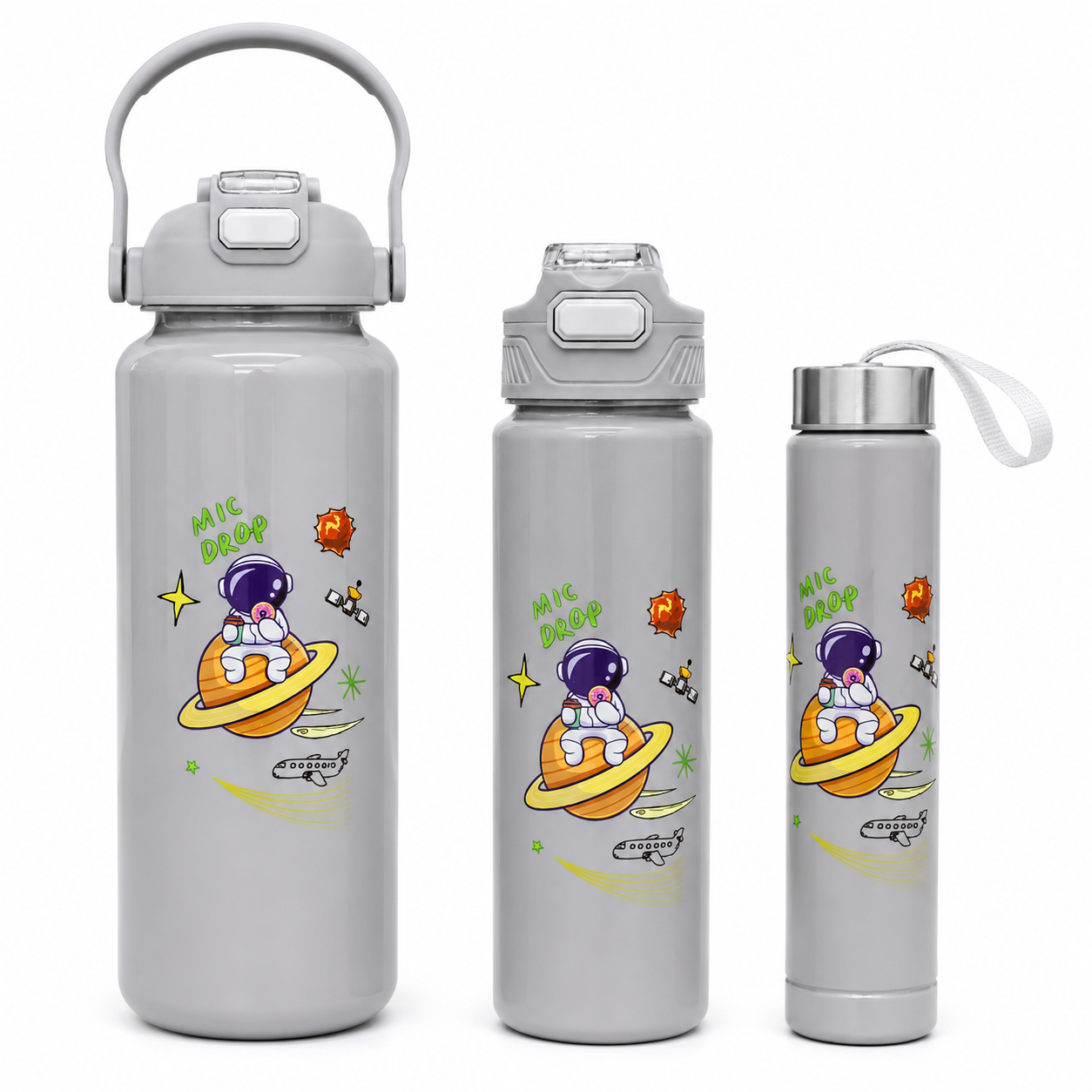 Kids Water Bottle Set– “Space” Collection