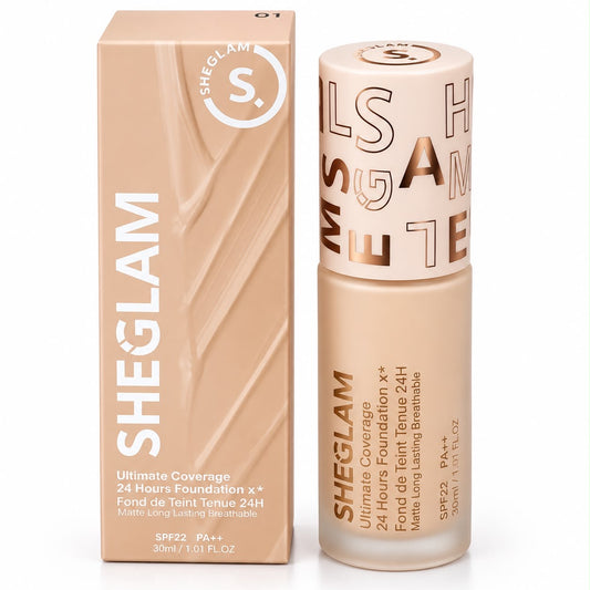 SHEGLAM Ultimate Coverage 24H Foundation – 30ml