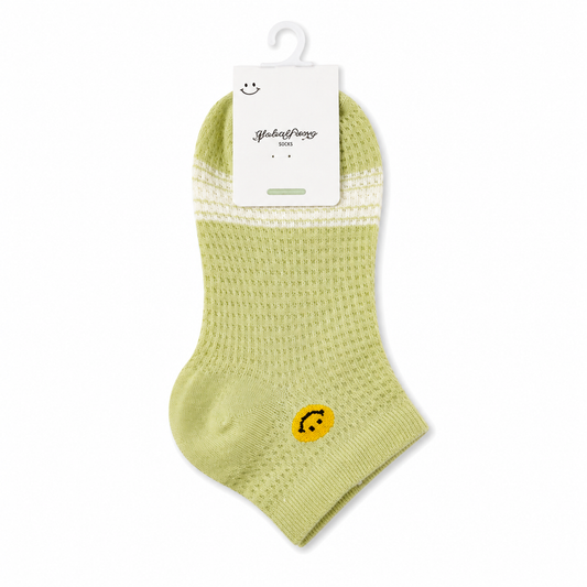 Cute Smiley Ankle Socks – Soft & Comfortable Everyday Wear