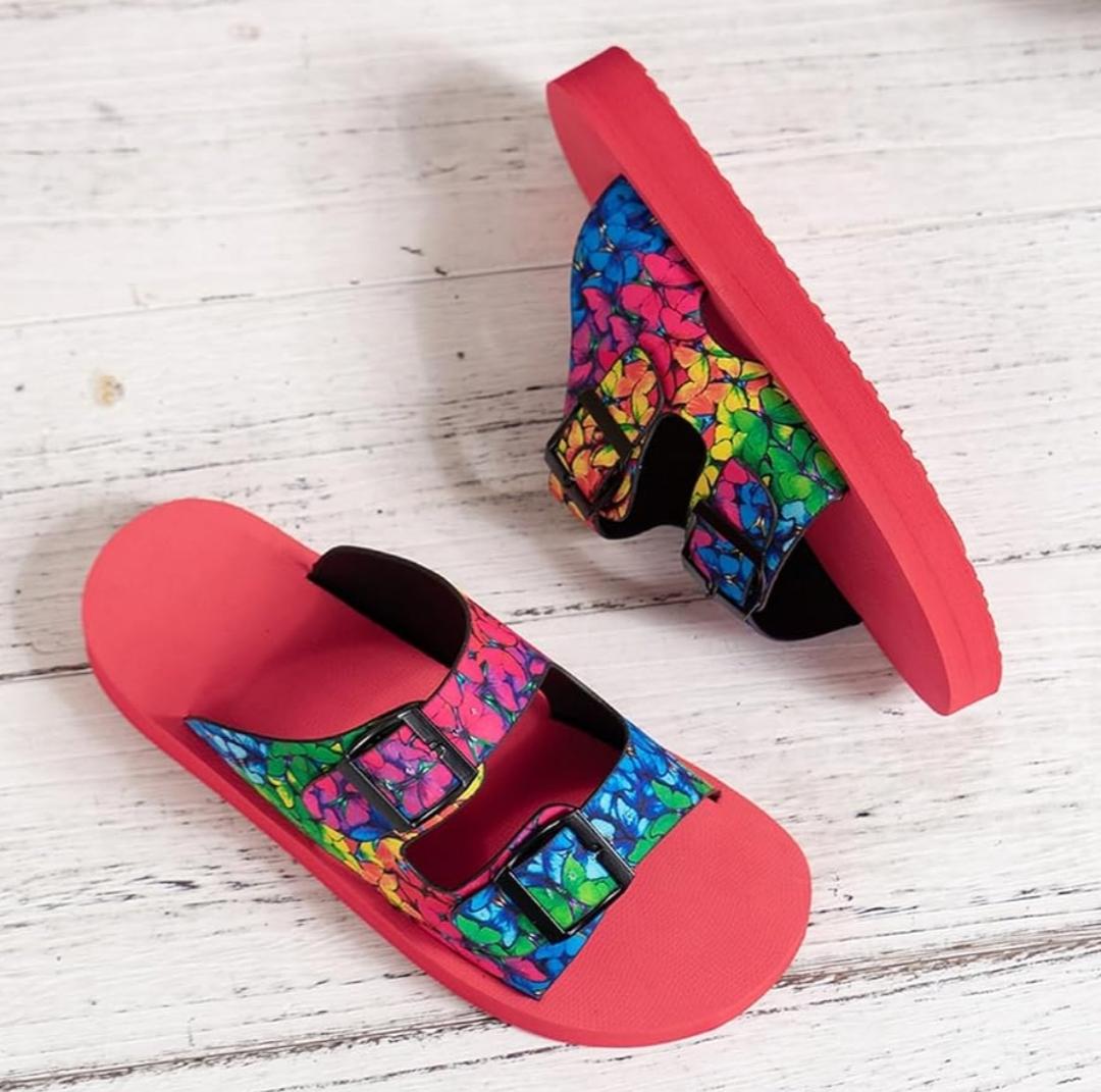 Women’s Double-Buckle Slide Sandals