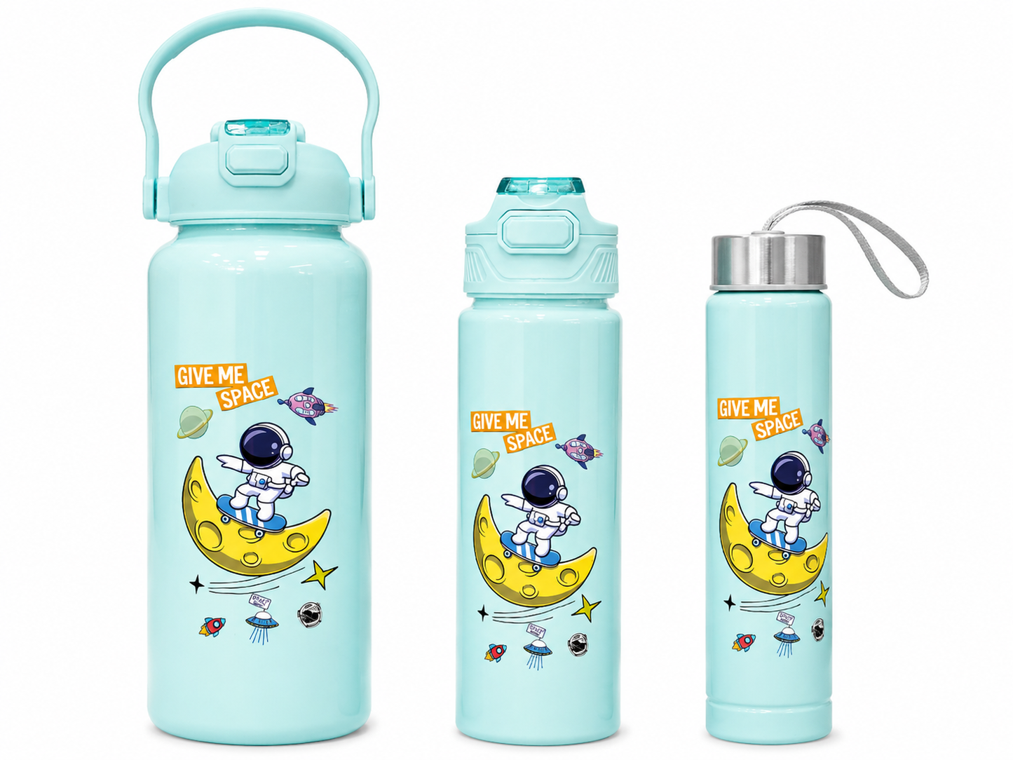 Kids Water Bottle Set– “Space” Collection