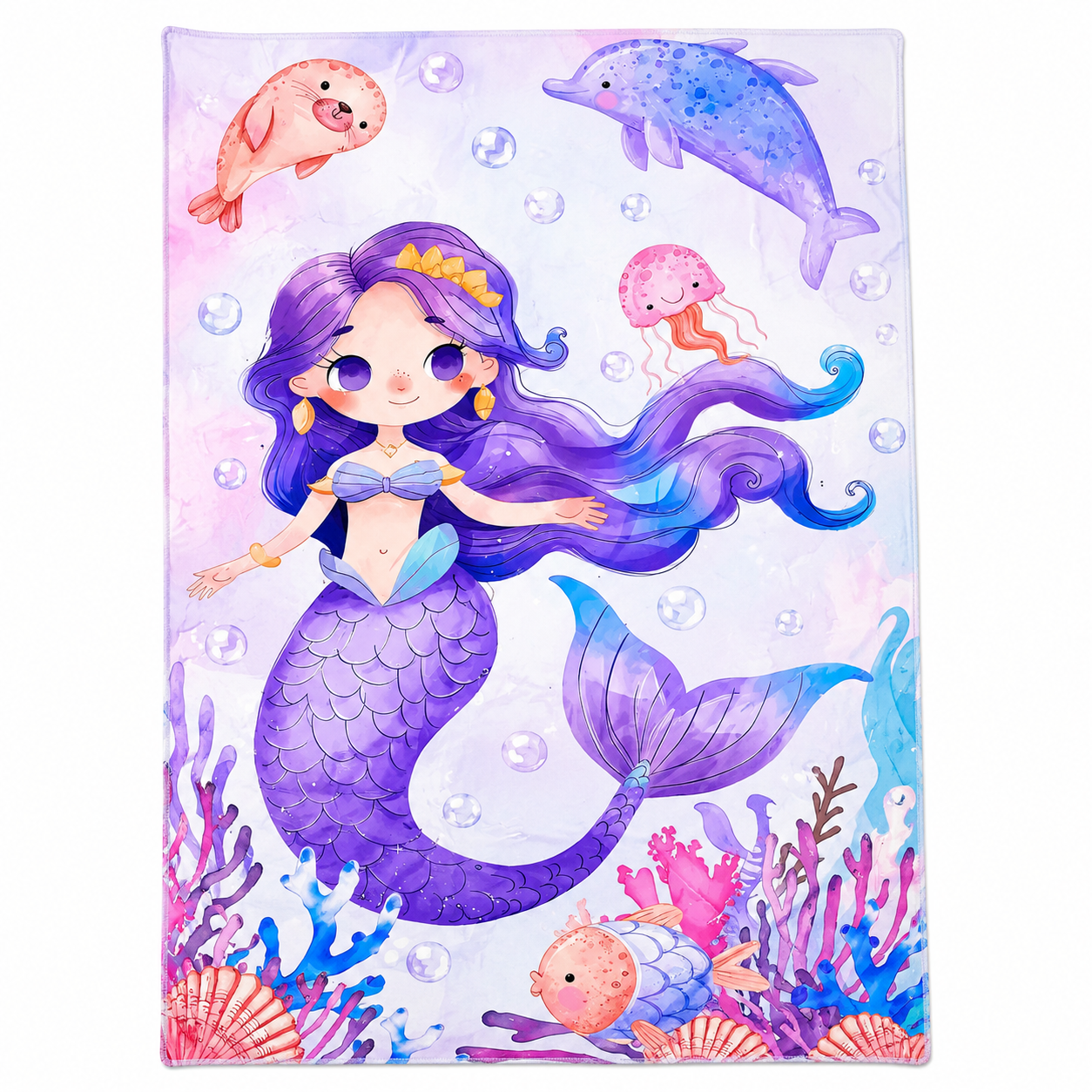 Kids Cartoon Beach Towel – Soft & Absorbent Bath and Pool Towel