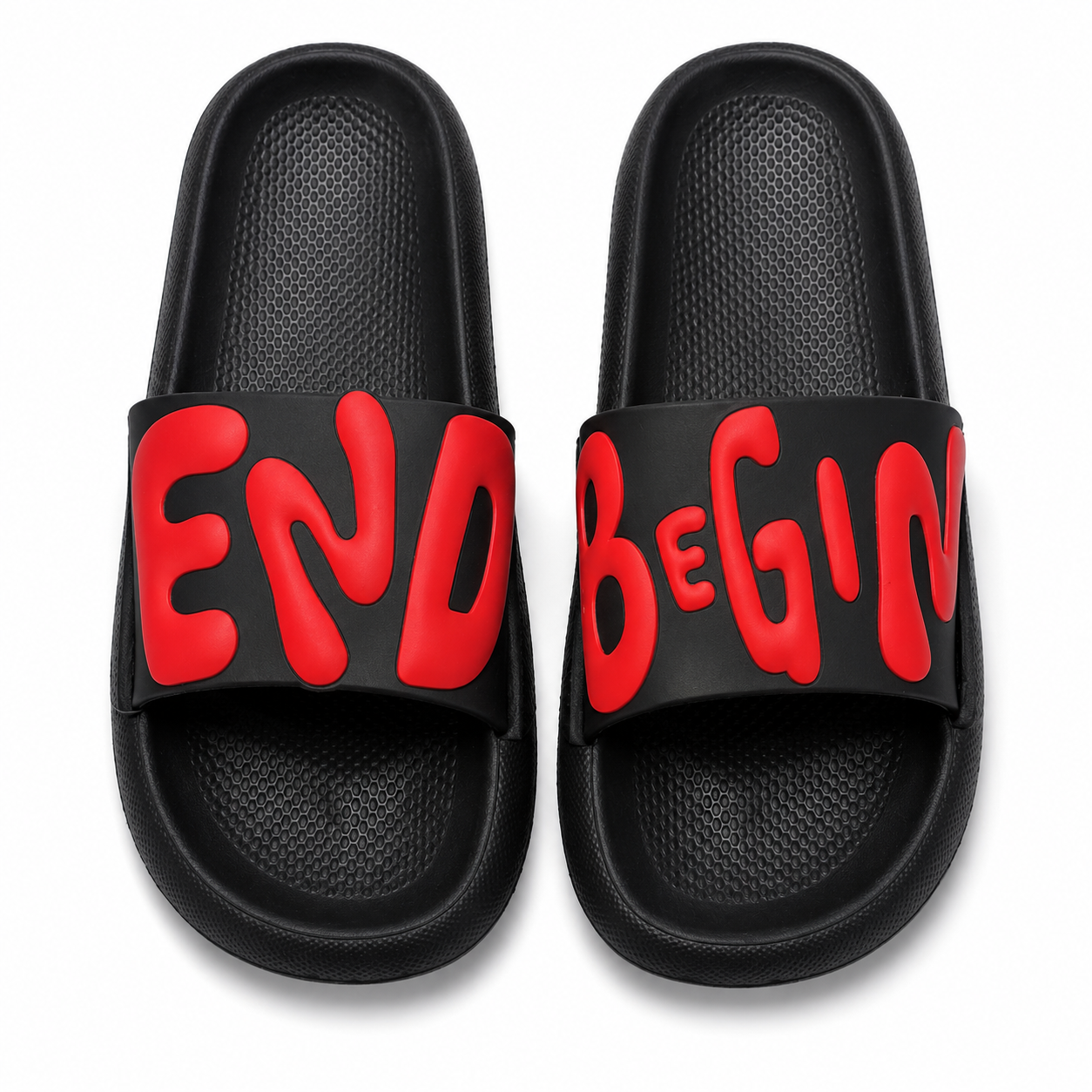Bold Letter Slide Sandals – Comfortable Everyday Casual Wear