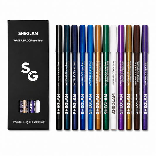 SHEGLAM Waterproof Color Eyeliner Set – 12 Shades