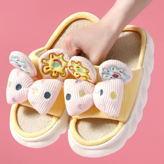 Women’s Soft Non-Slip Cushioned Bow Slippers