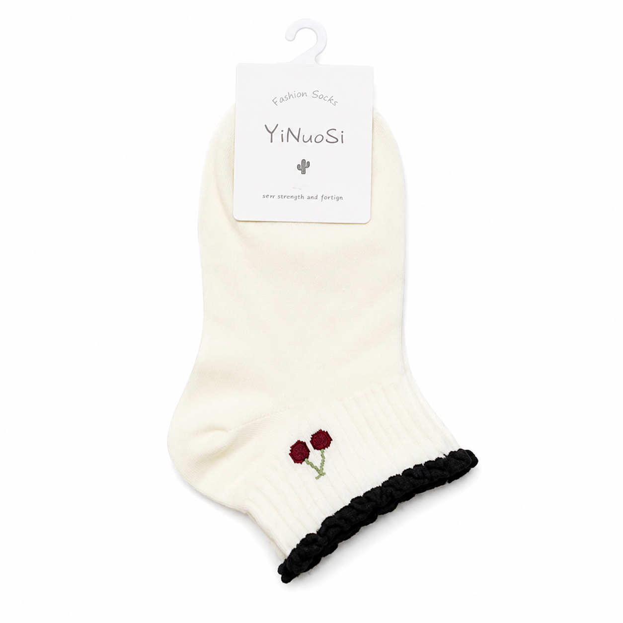 🧦 Women’s Low-Cut Fashion Socks – Black & White
