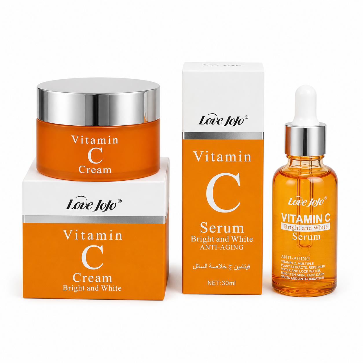 Love Jojo Vitamin C Skincare Set – Cream & Serum