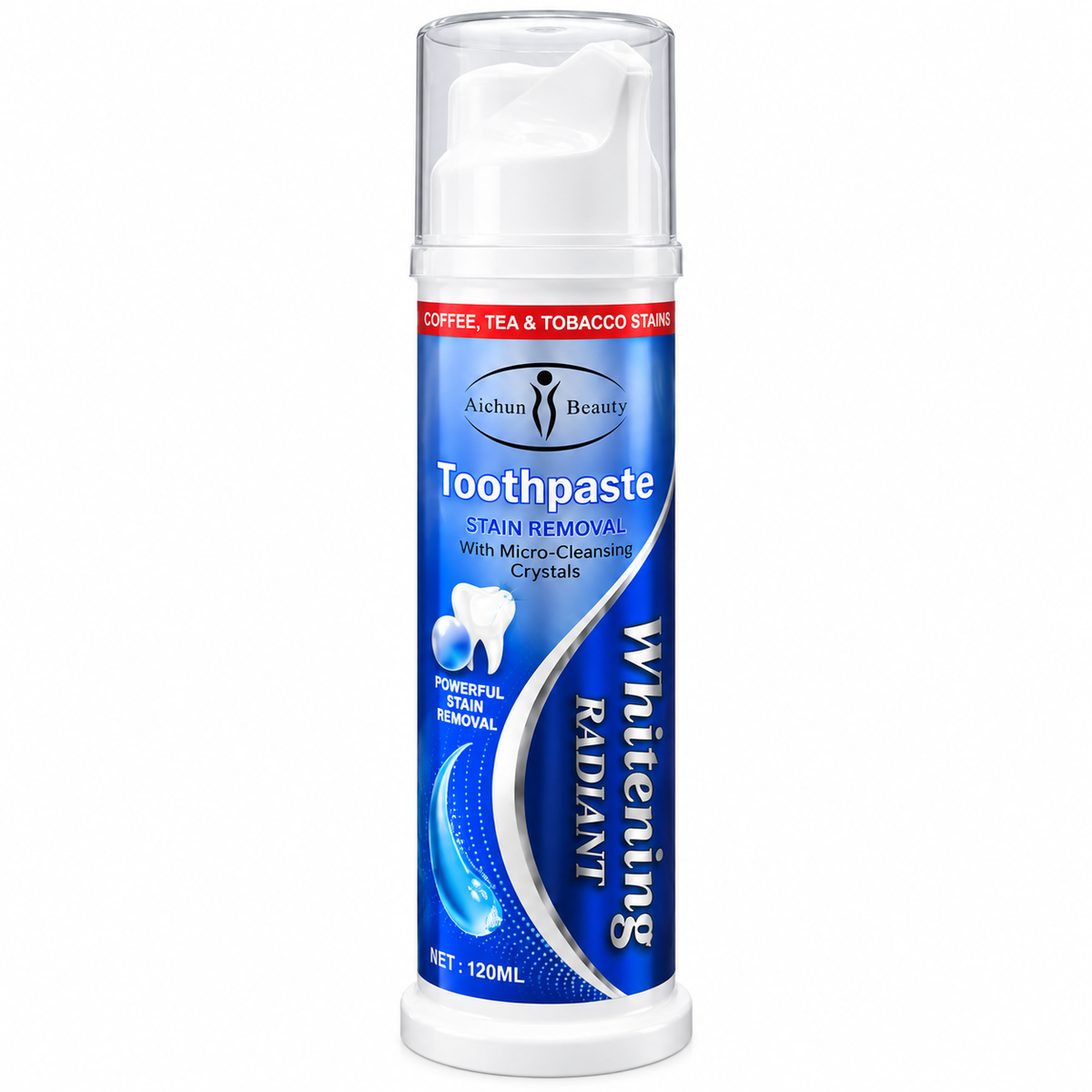 Aichun Beauty Whitening Radiant Toothpaste – 120ml