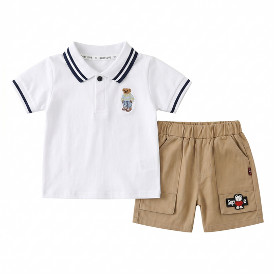 Premium Boys' Cotton & Linen Two-Piece Set
