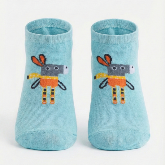 Cute 3D Animal Ankle Socks – Soft Cotton Low-Cut