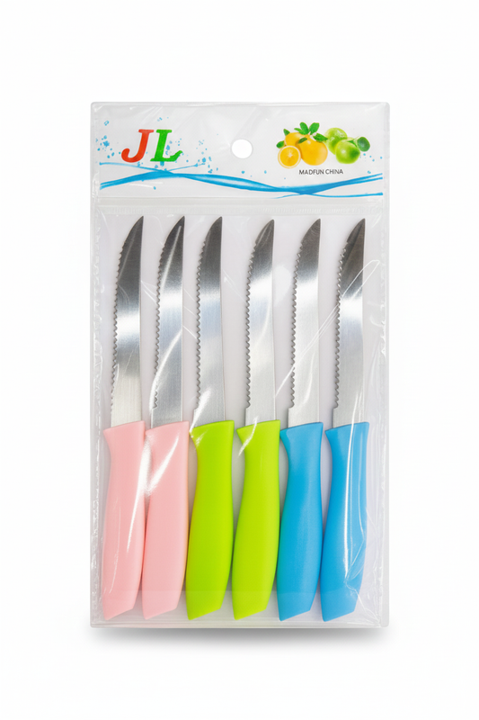 JL 6-Piece Stainless Steel Kitchen Knife Set