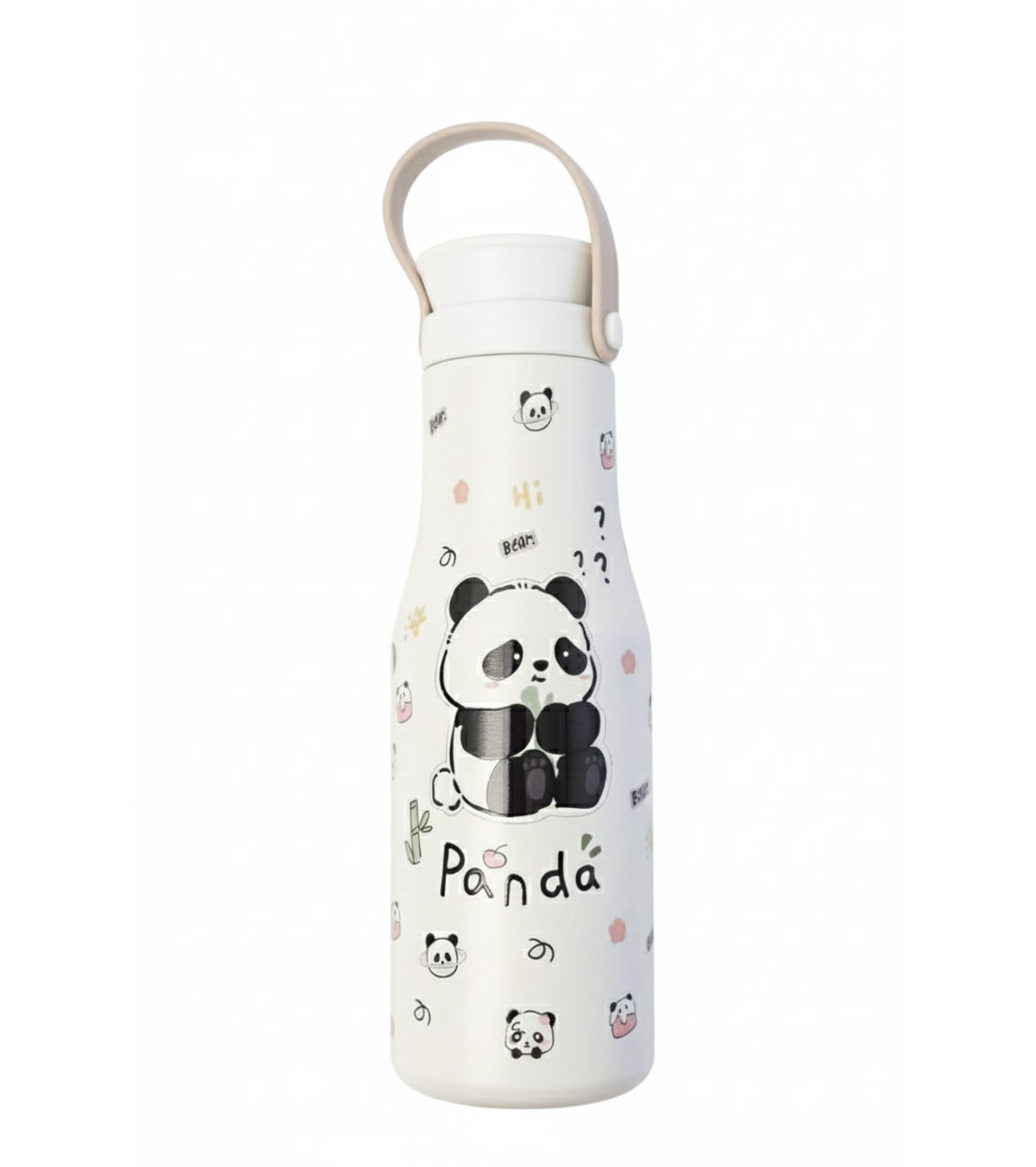 Adorable Panda Stainless Steel Water Bottle