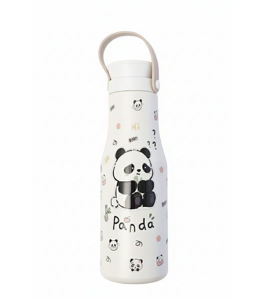 Adorable Panda Stainless Steel Water Bottle