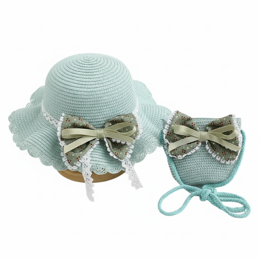 Charming Straw Hat and Mini Bag Set