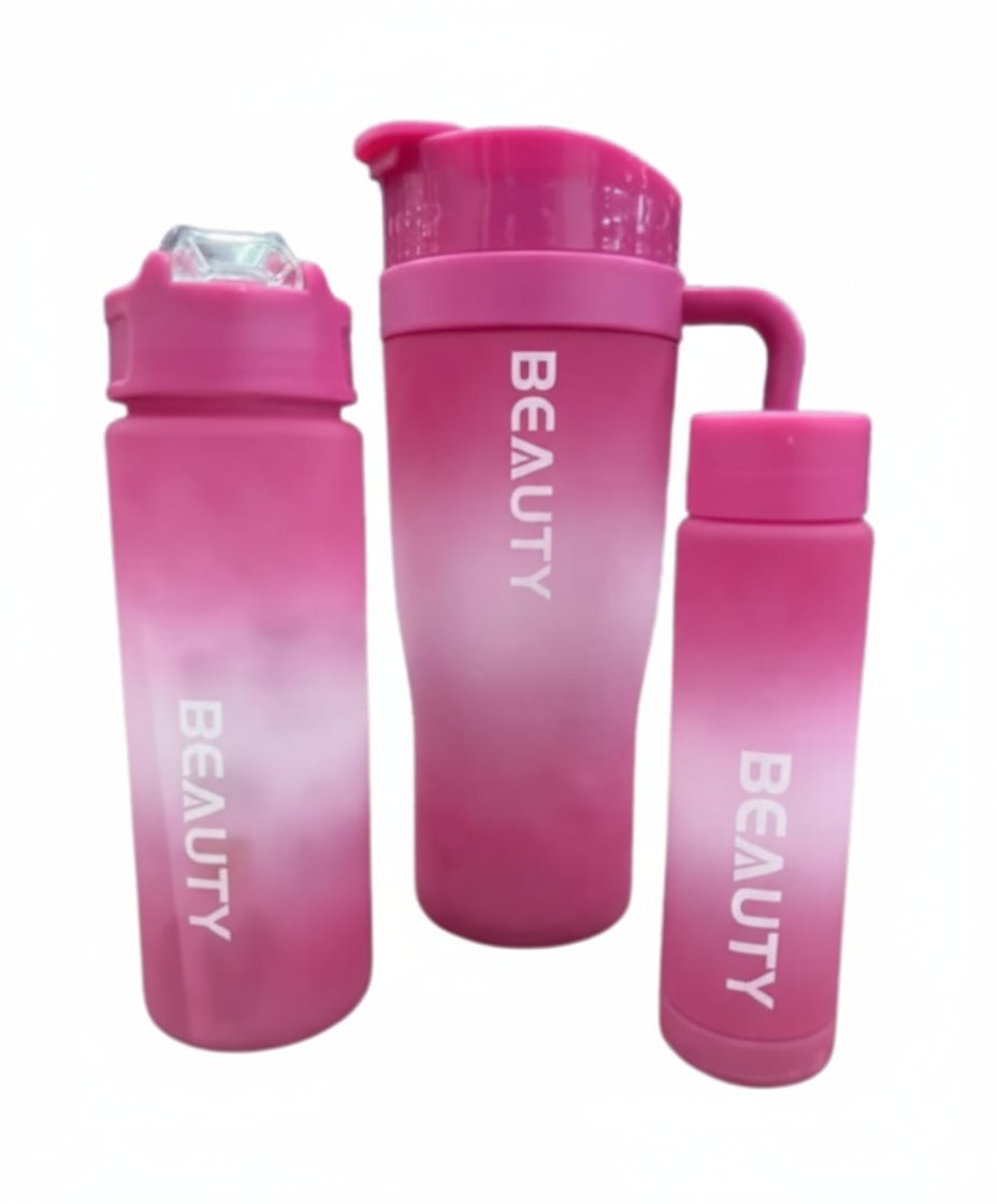 Gradient 'Beauty' Water Bottle Set (3-Pack)