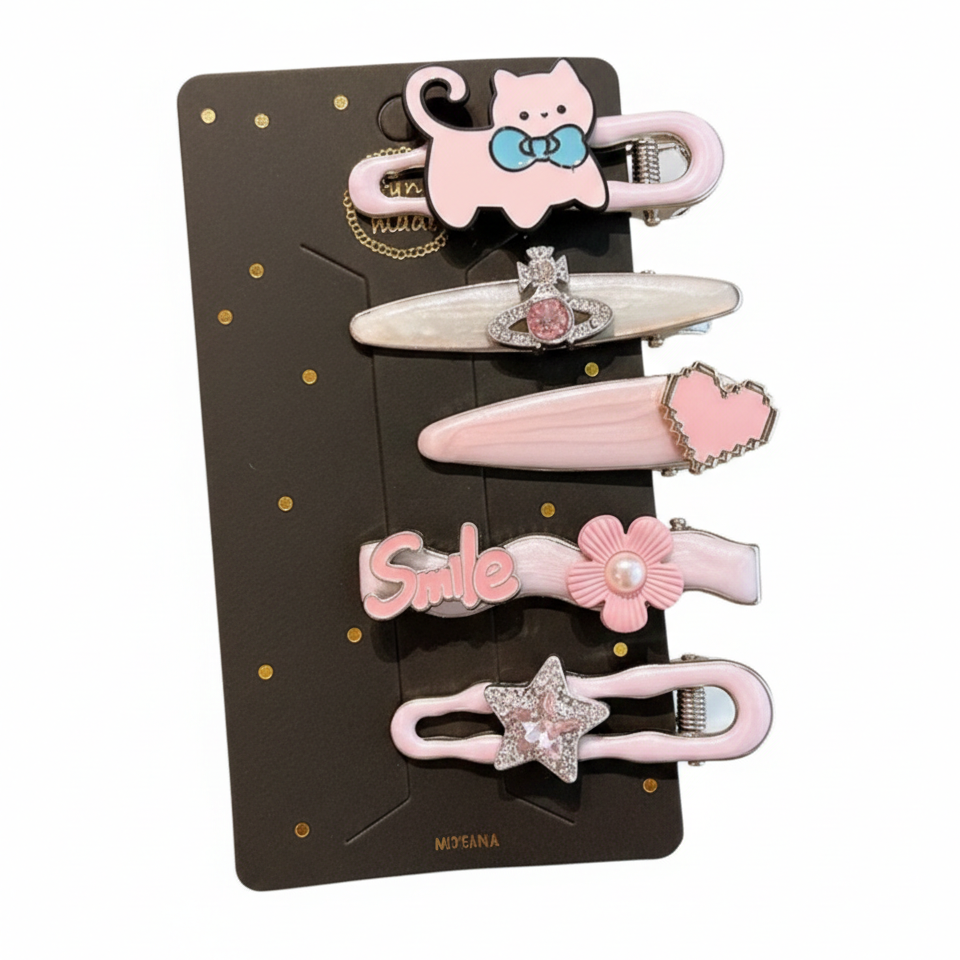 Y2K Aesthetic Pastel Hair Clip Sets