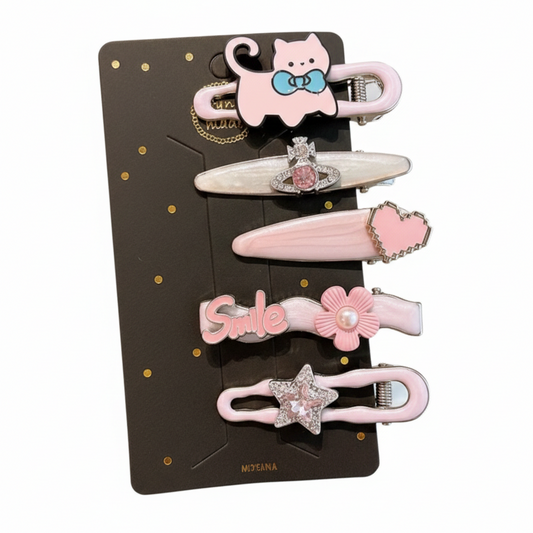 Y2K Aesthetic Pastel Hair Clip Sets