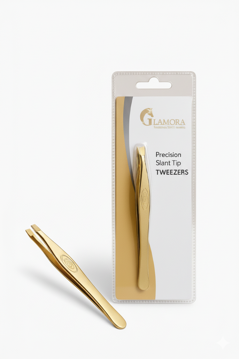 Glamora Precision Slant Tip Tweezers
