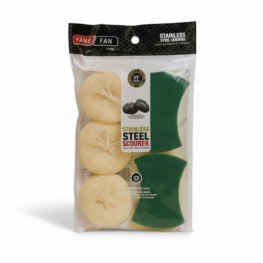 Yang Fan 5-Piece Kitchen Scourer & Sponge Set