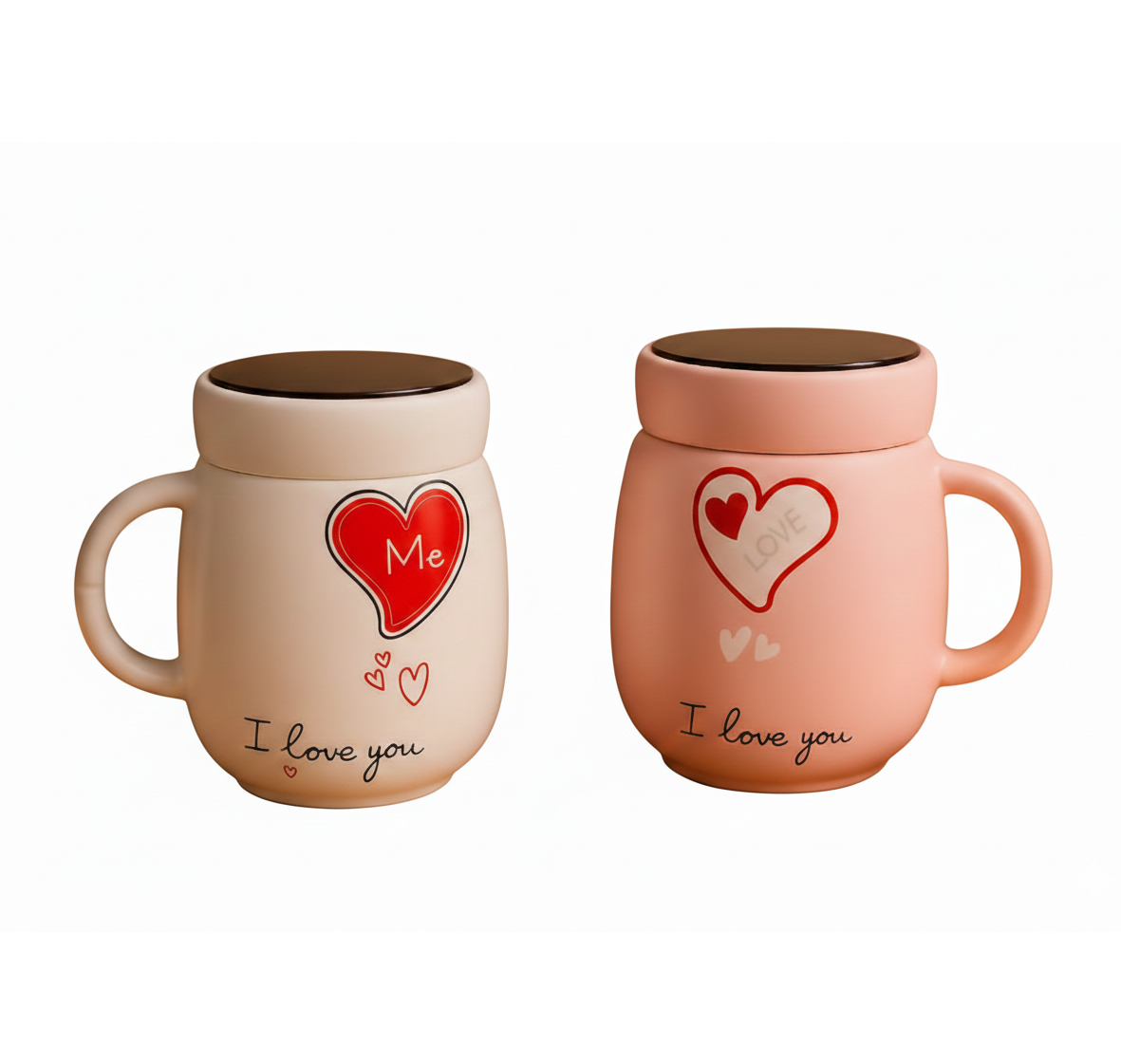 "Forever Yours" Ceramic Couple’s Mug Set
