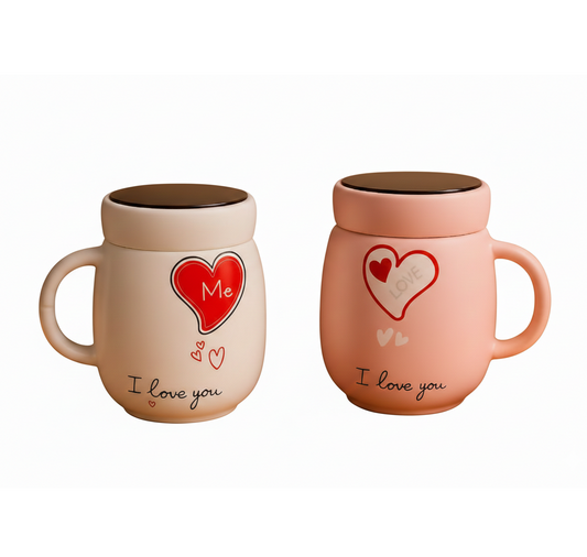 "Forever Yours" Ceramic Couple’s Mug Set