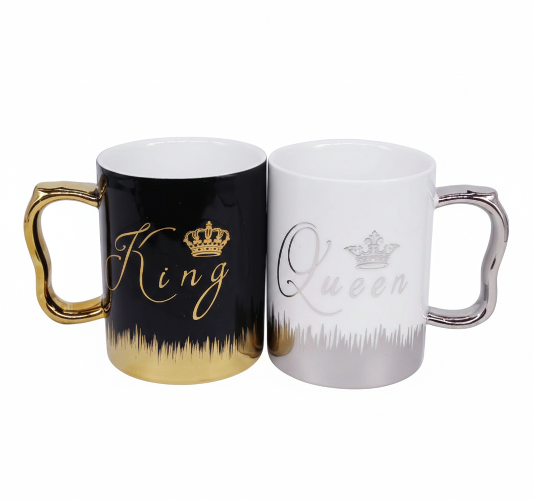 Royal Couple Ceramic Mug Set
