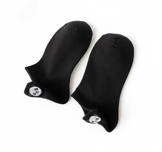 Adorable Panda Ankle Socks - Black & White Styles
