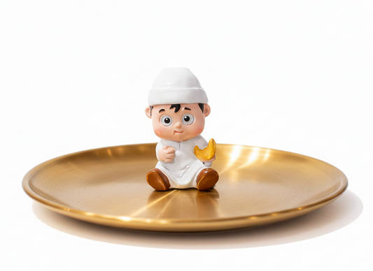 Elegant Golden Petit Four & Treats Plate
