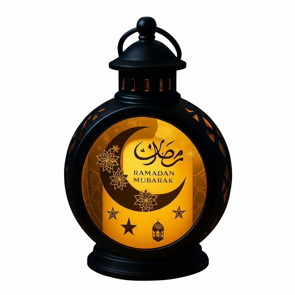 Ramadan Mubarak LED Decorative Lantern