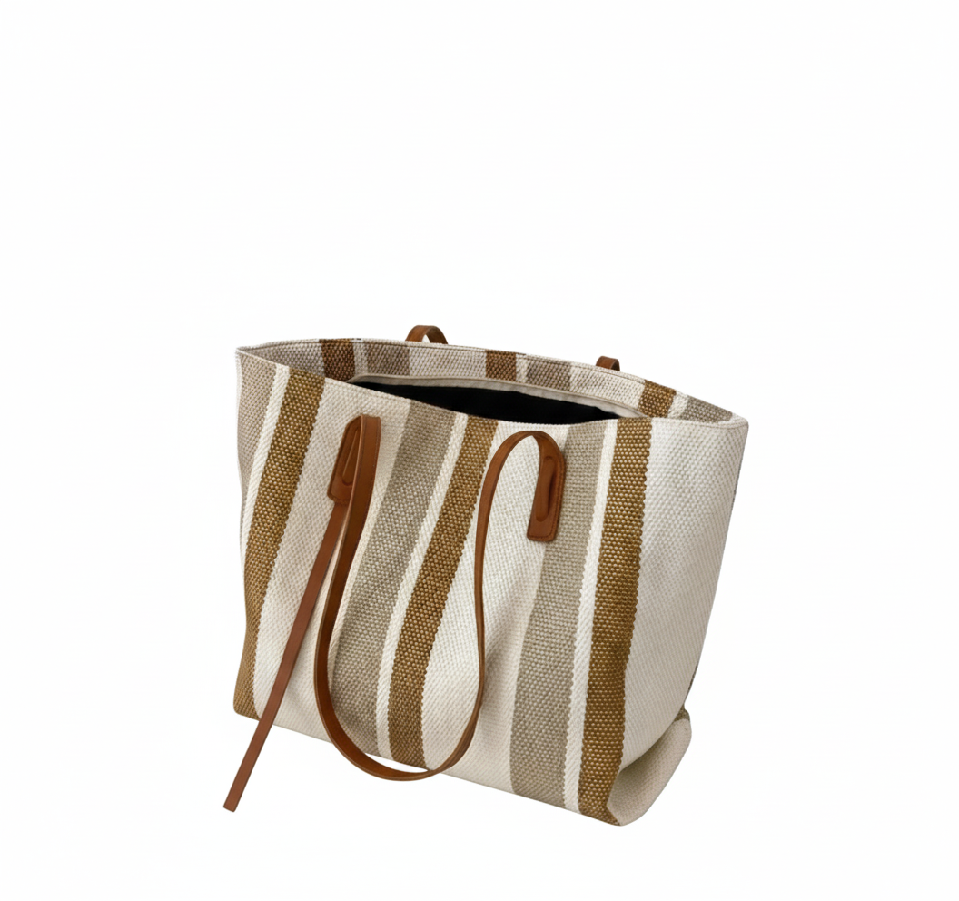 Chic Striped Tote