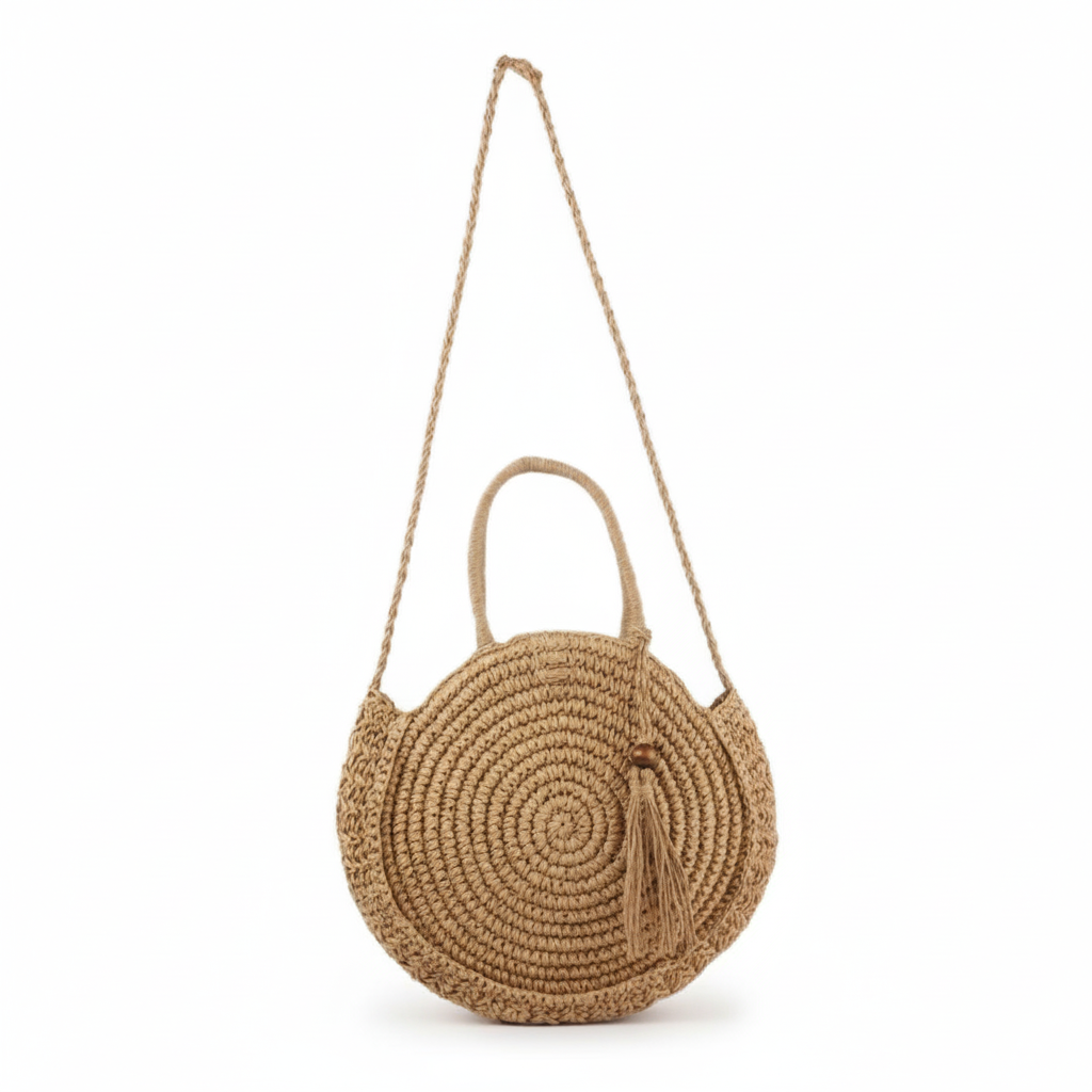 Premium Woven Straw Tote Bag