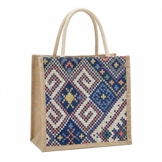 Geometric Tapestry Tote Bag