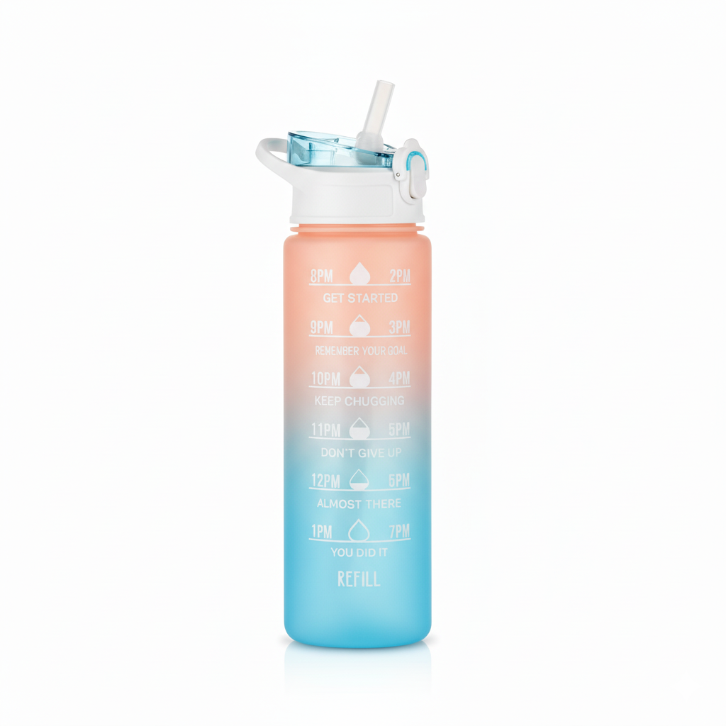 Motivational Gradient Water Bottle