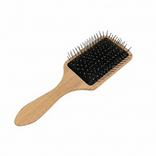 Natural Wooden Paddle Hair Brush