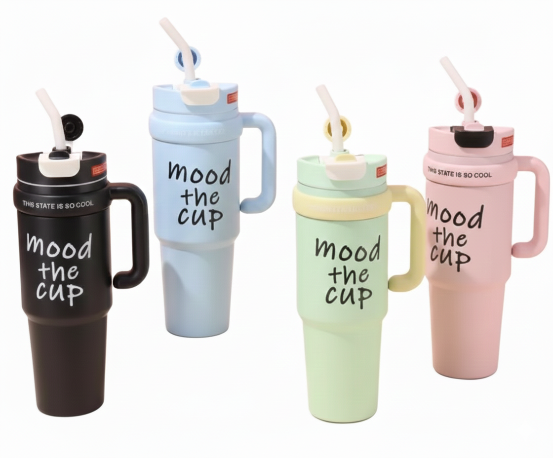 "Mood The Cup" – Large Insulated Travel Tumbler