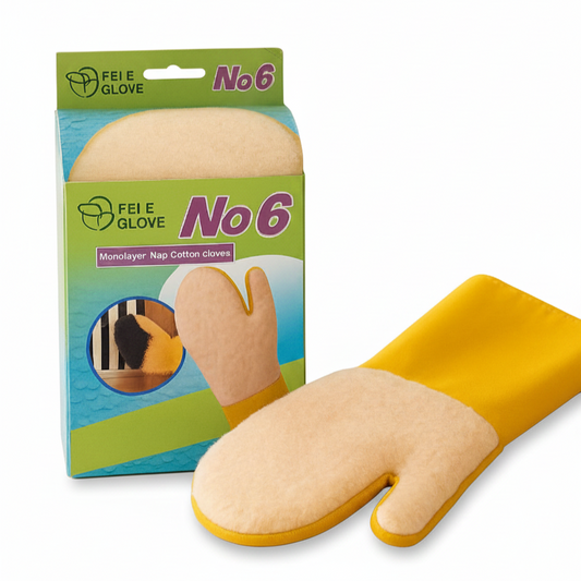 Fei E Glove No. 6 – Monolayer Nap Cotton Cleaning Mitt