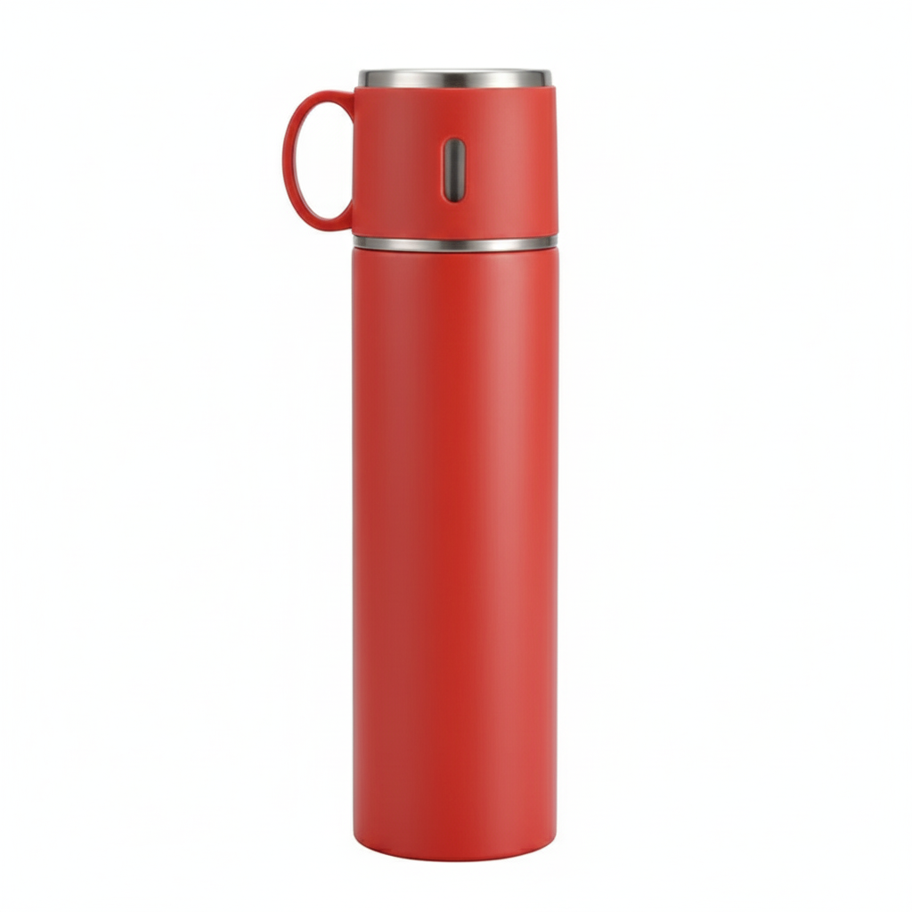 Portable 2-in-1 Insulated Travel Mug & Cup Set