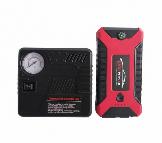 High-Power Multi-Function Jump Starter & Air Compressor Kit
