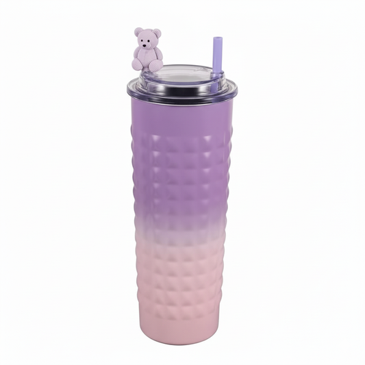 Gradient Teddy Bear Tumbler