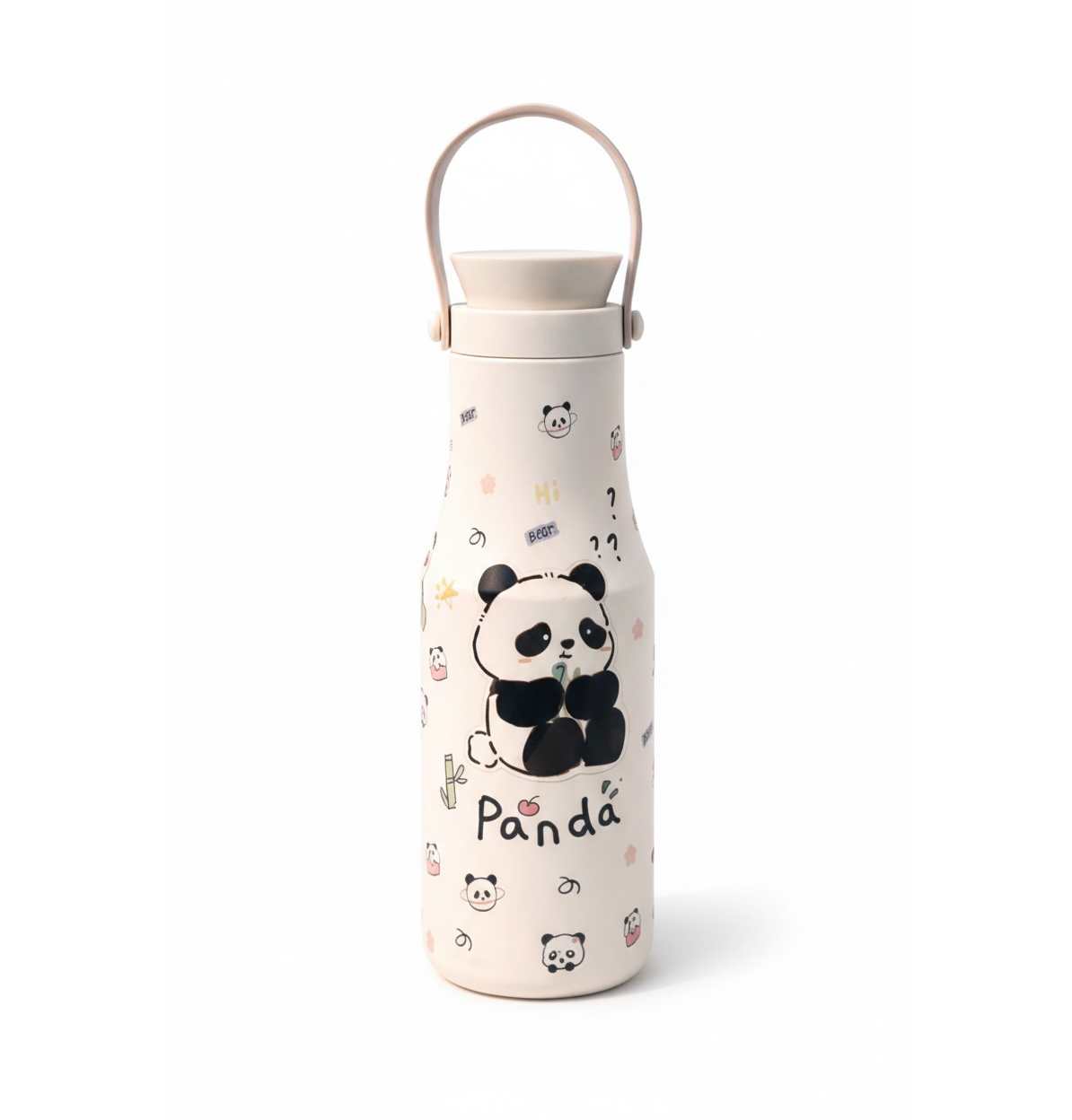 Adorable Panda Insulated Stainless-Steel Water Bottle