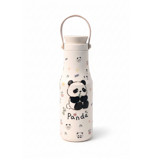 Adorable Panda Insulated Stainless-Steel Water Bottle