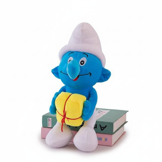 Adorable Blue Smurf Plush Toy