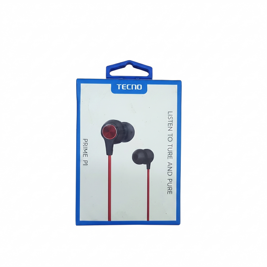TECNO Prime P1 Wired In-Ear Headphones