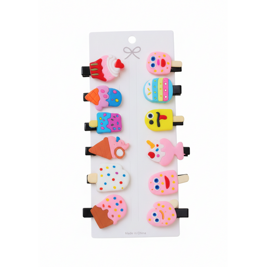 Sweet Treats & Fruity Delights Hair Clip Sets