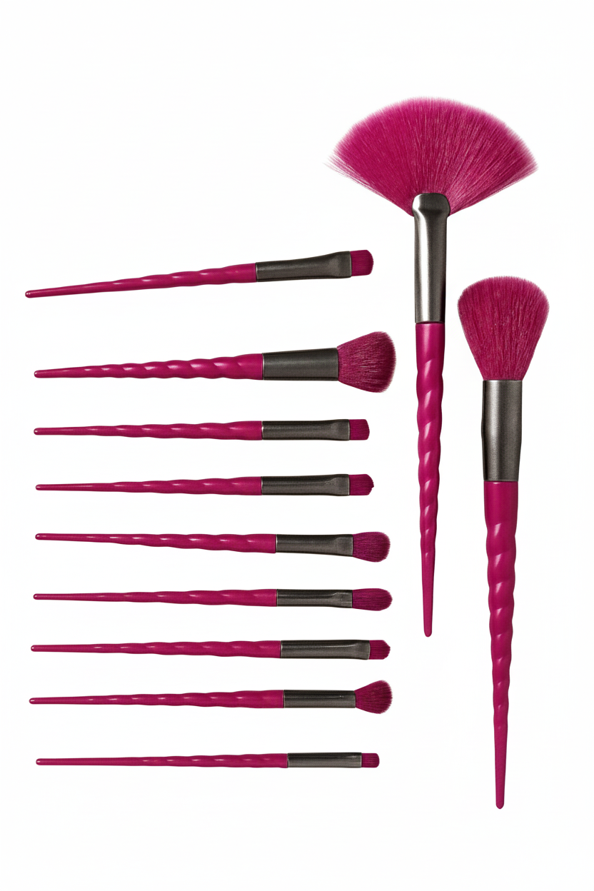 10-Piece Professional Unicorn Makeup Brush Set