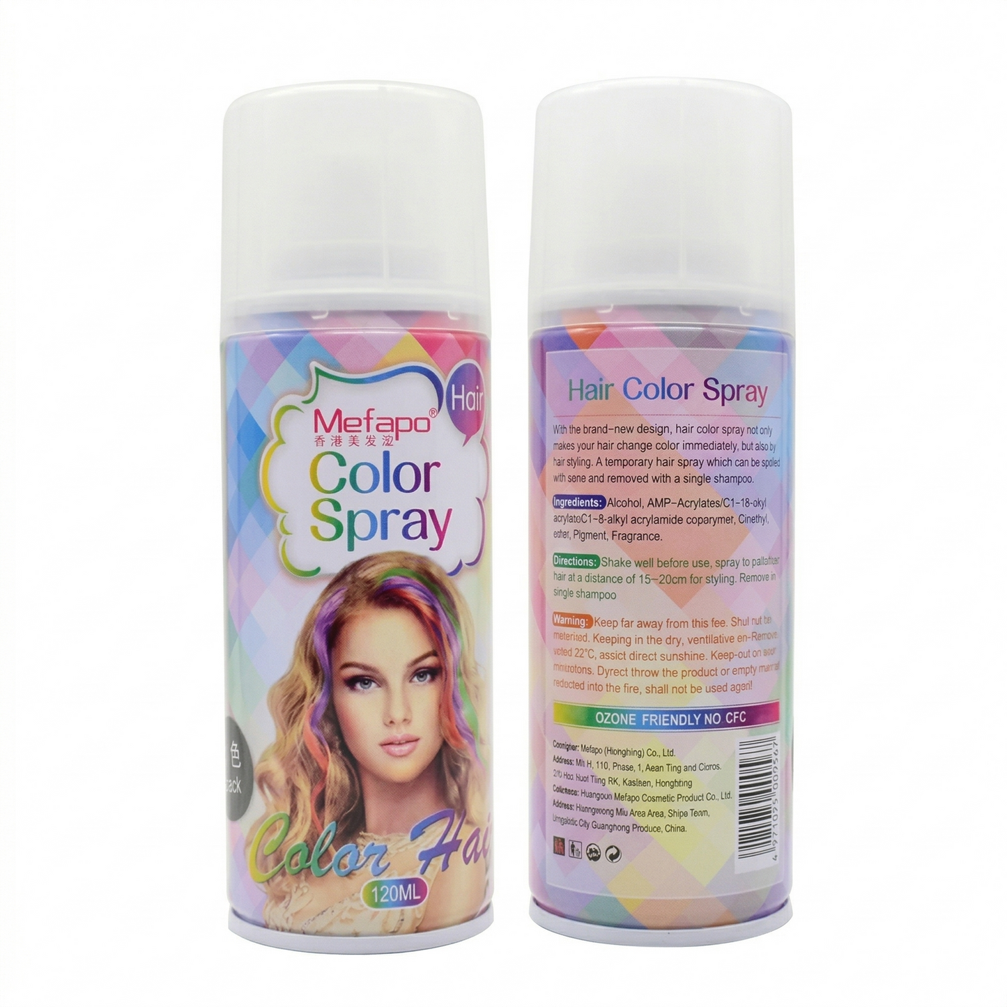 Mefapo Temporary Hair Color Spray (120ml)