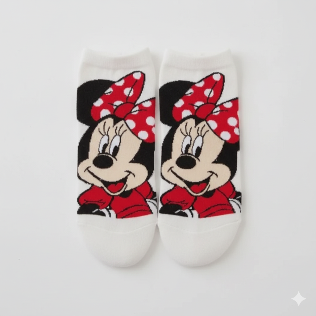 Adorable Disney Character Ankle Socks - Chip 'n' Dale, Daisy Duck, Mickey & Minnie Mouse!